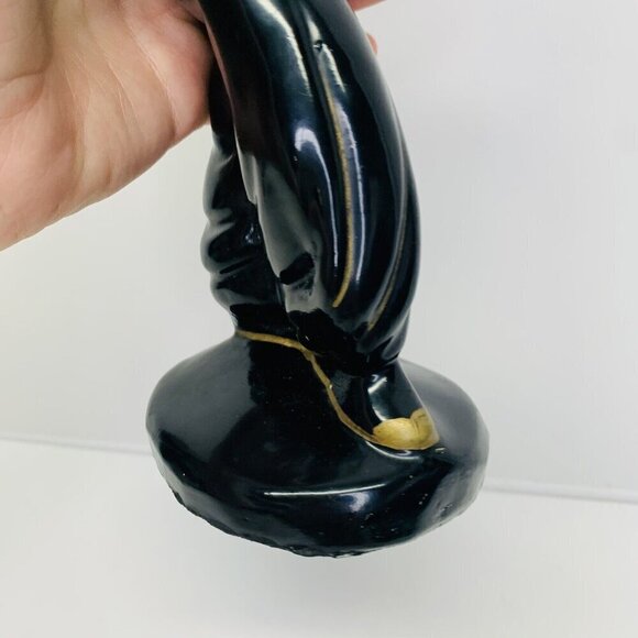 Vintage Black Americana Claytonware Chalkware Figurine Women Dancer MCM 10" - Picture 9 of 14